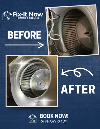 Before & After Of Dirty AC Condenser Coil Cleaning